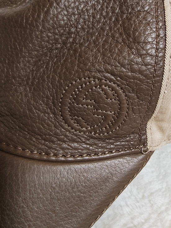 Woman\'s Gucci Leather & Cotton Baseball Cap L main image 13
